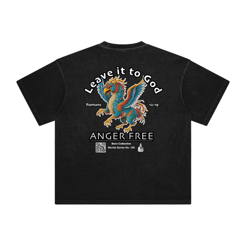 Anger Free - Dark Enzyme Washed T-Shirt