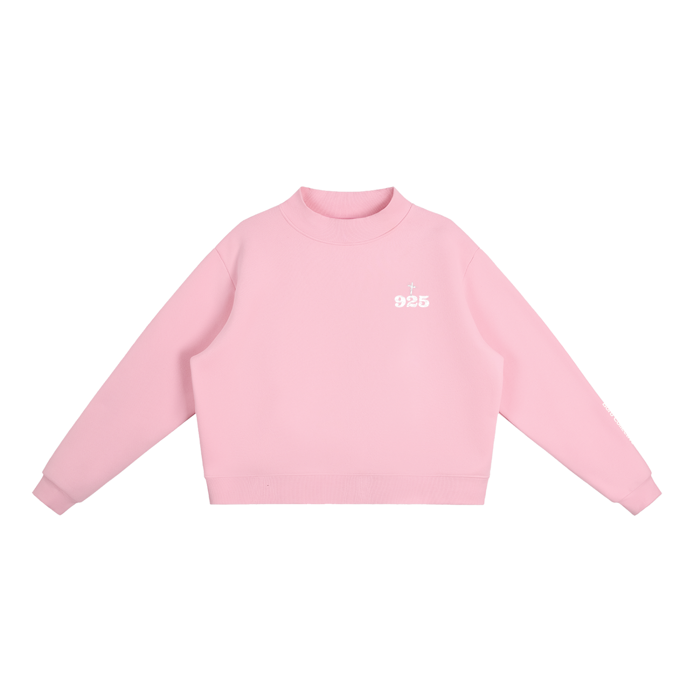 Choose Your Road - Essential Fleece Mock-Neck Crew Sweatshirt