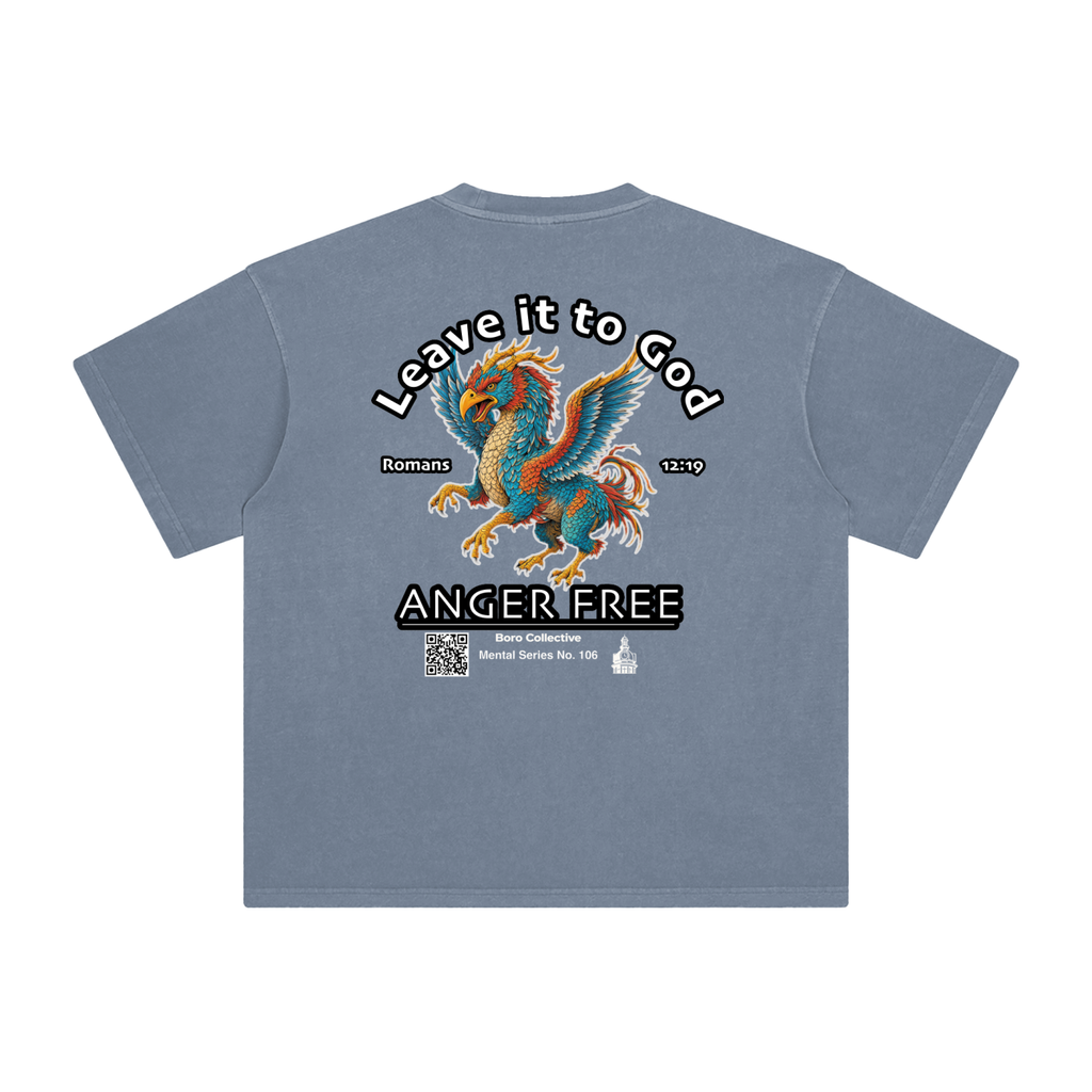 Anger Free - Dark Enzyme Washed T-Shirt