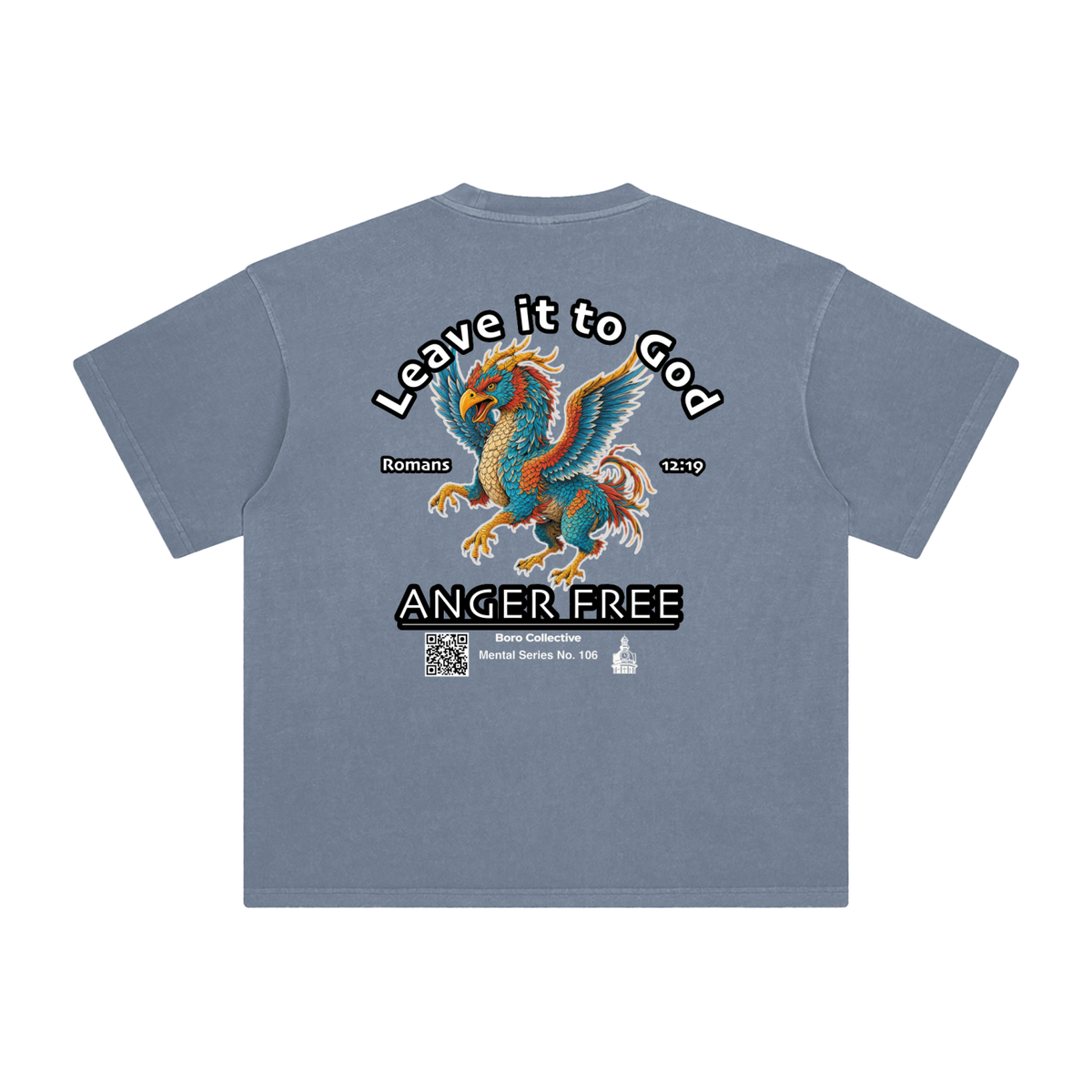 Anger Free - Dark Enzyme Washed T-Shirt