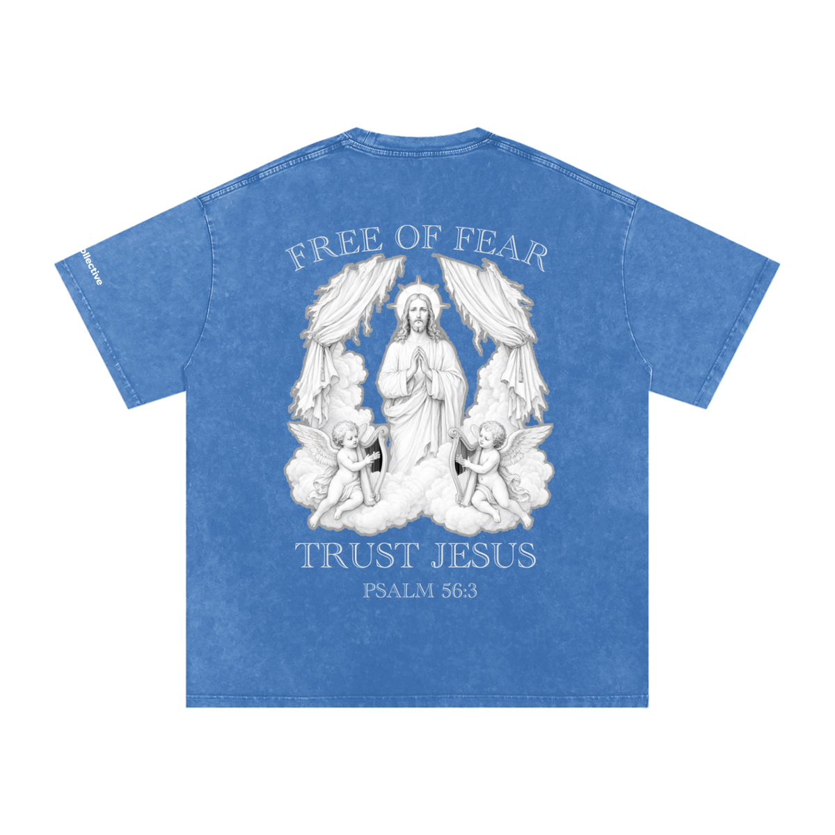 Trust Jesus - Snow Washed Oversized Cotton T-Shirt