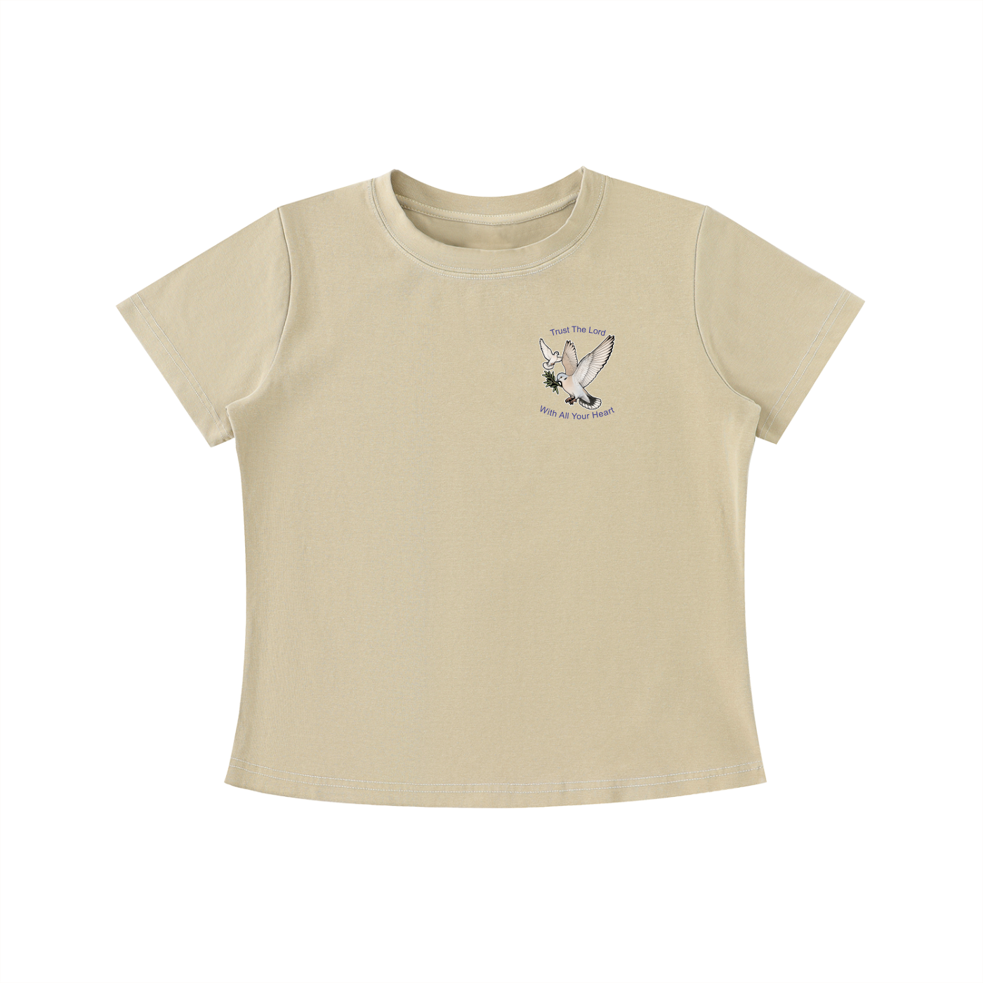 Trust The Lord - Women's Light Vintage Wash Slim Fit T-shirt
