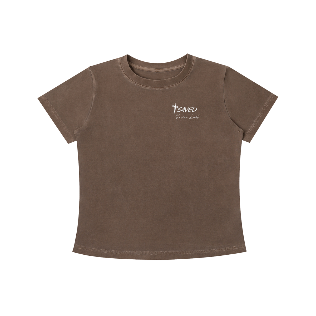 Trust The Lord - Women's Dark Vintage Wash Slim Fit T-Shirt