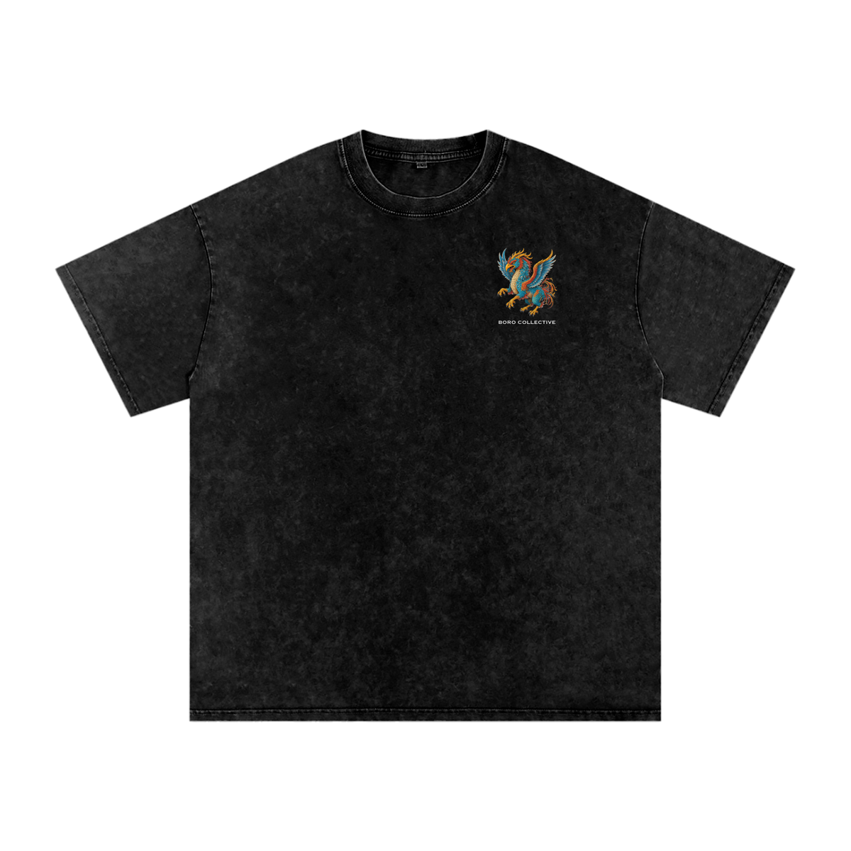 Anger Free - Dark Snow Washed Oversized Cotton T-Shirt