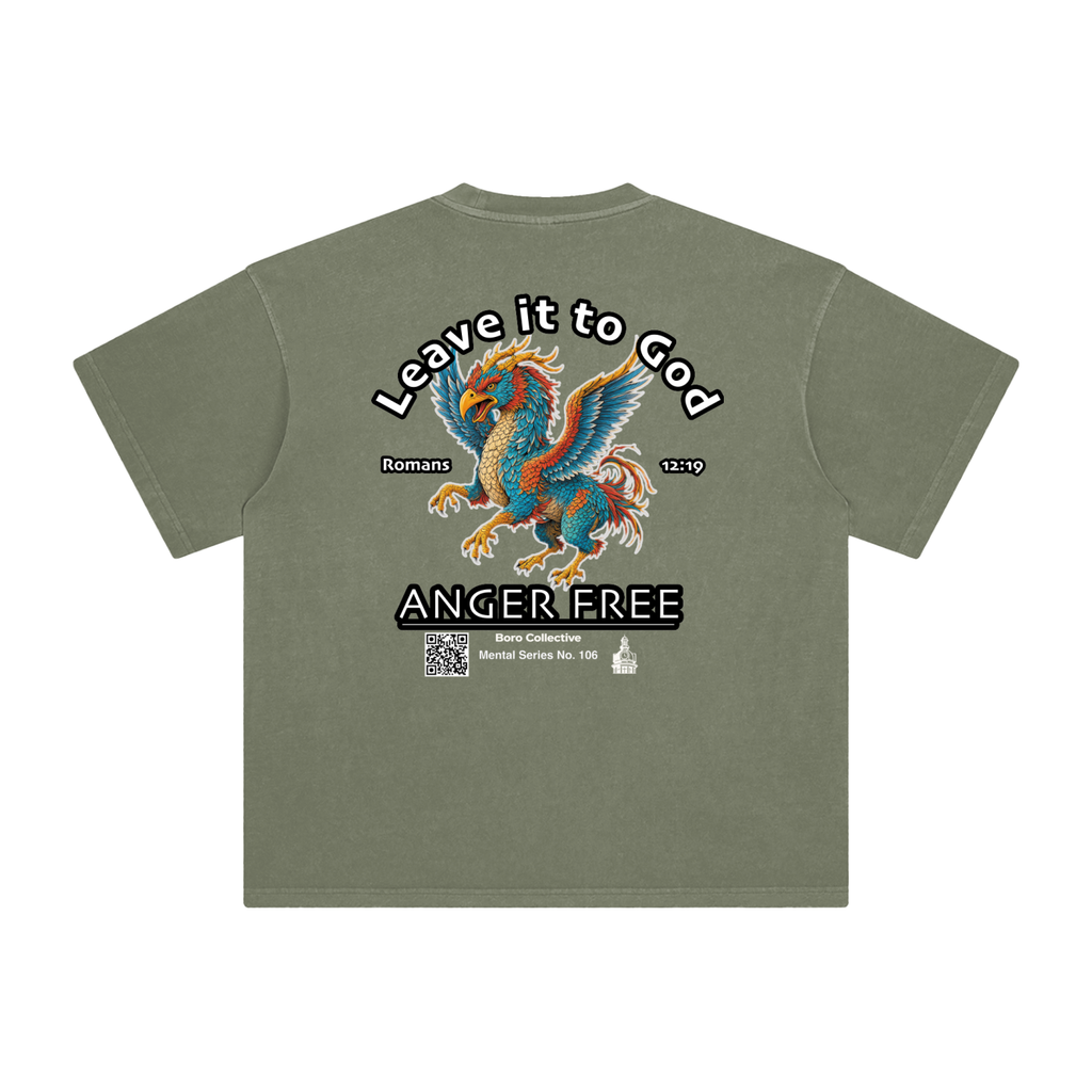 Anger Free - Dark Enzyme Washed T-Shirt