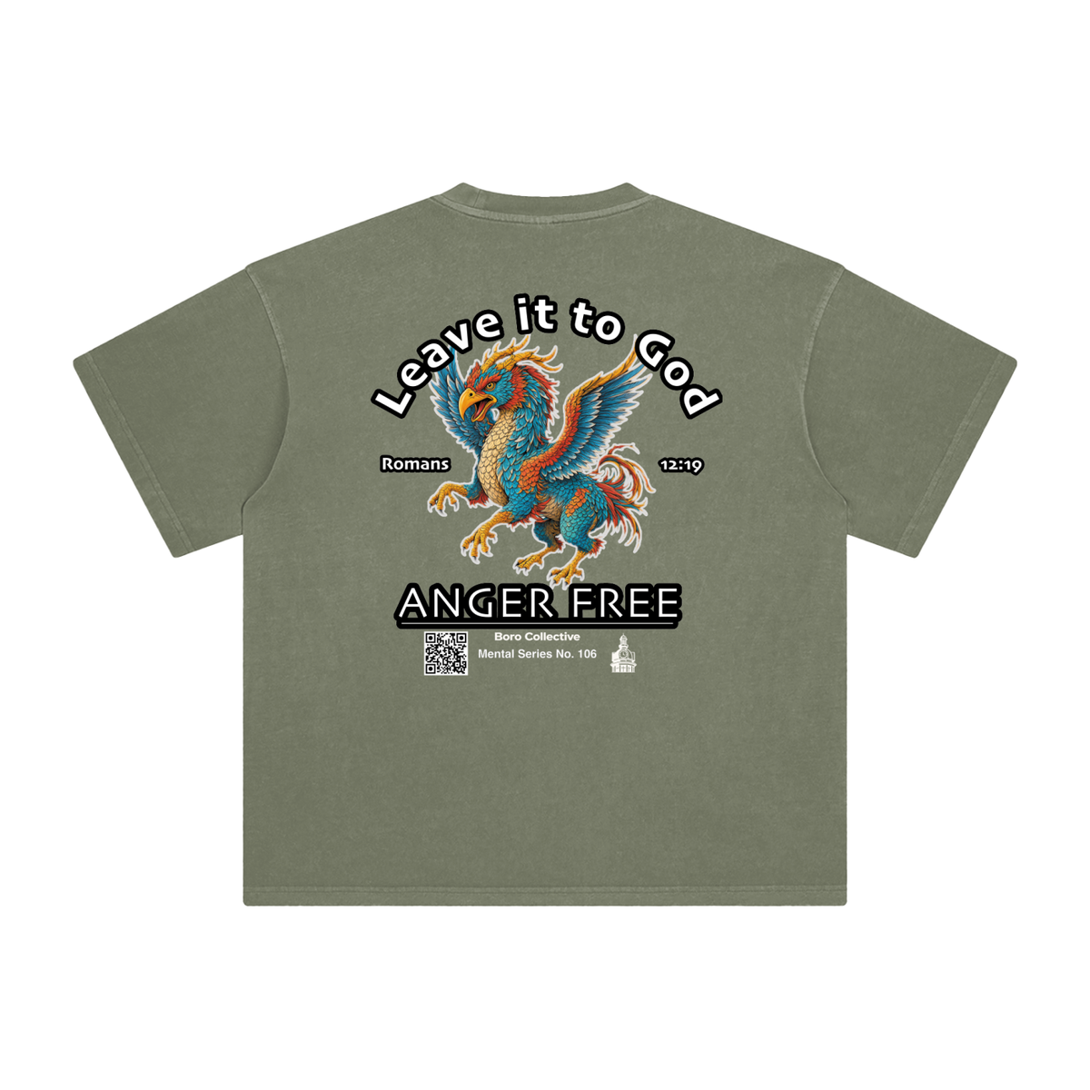 Anger Free - Dark Enzyme Washed T-Shirt