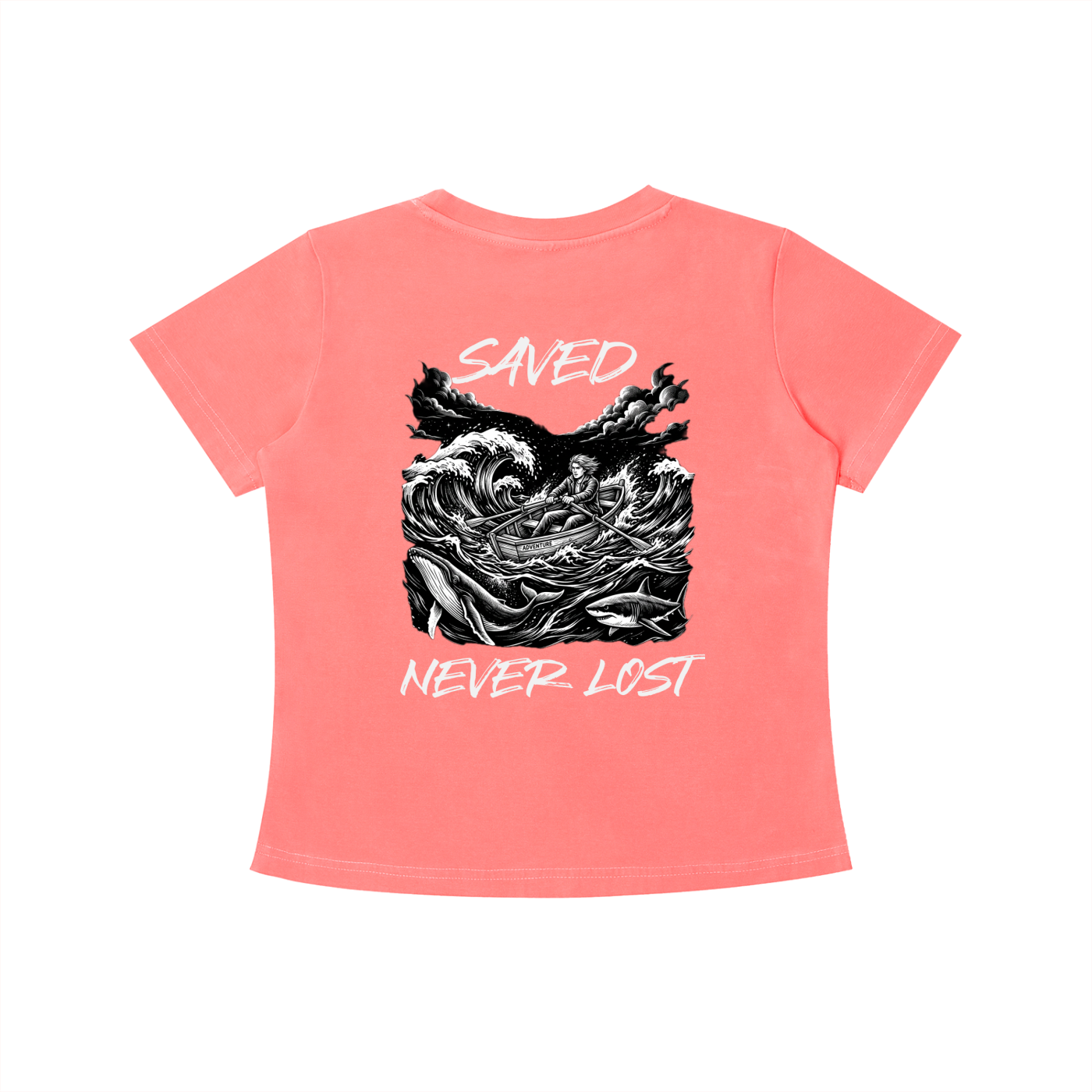Saved and Never Lost - Vintage Wash Slim Fit T-shirt