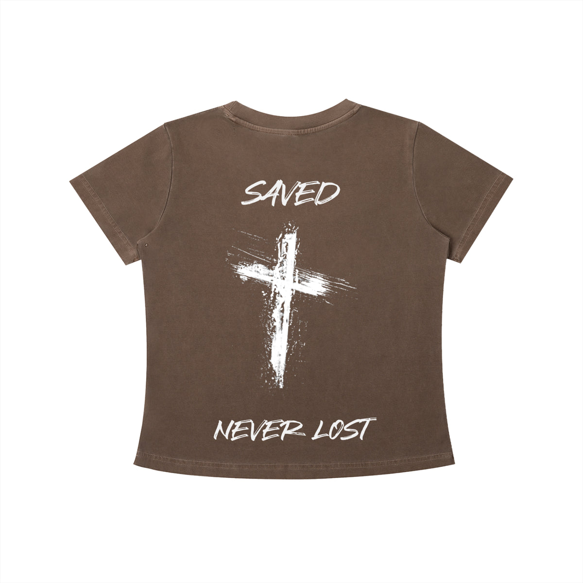 Saved and Never Lost - Women's Vintage Wash Slim Fit T-shirt