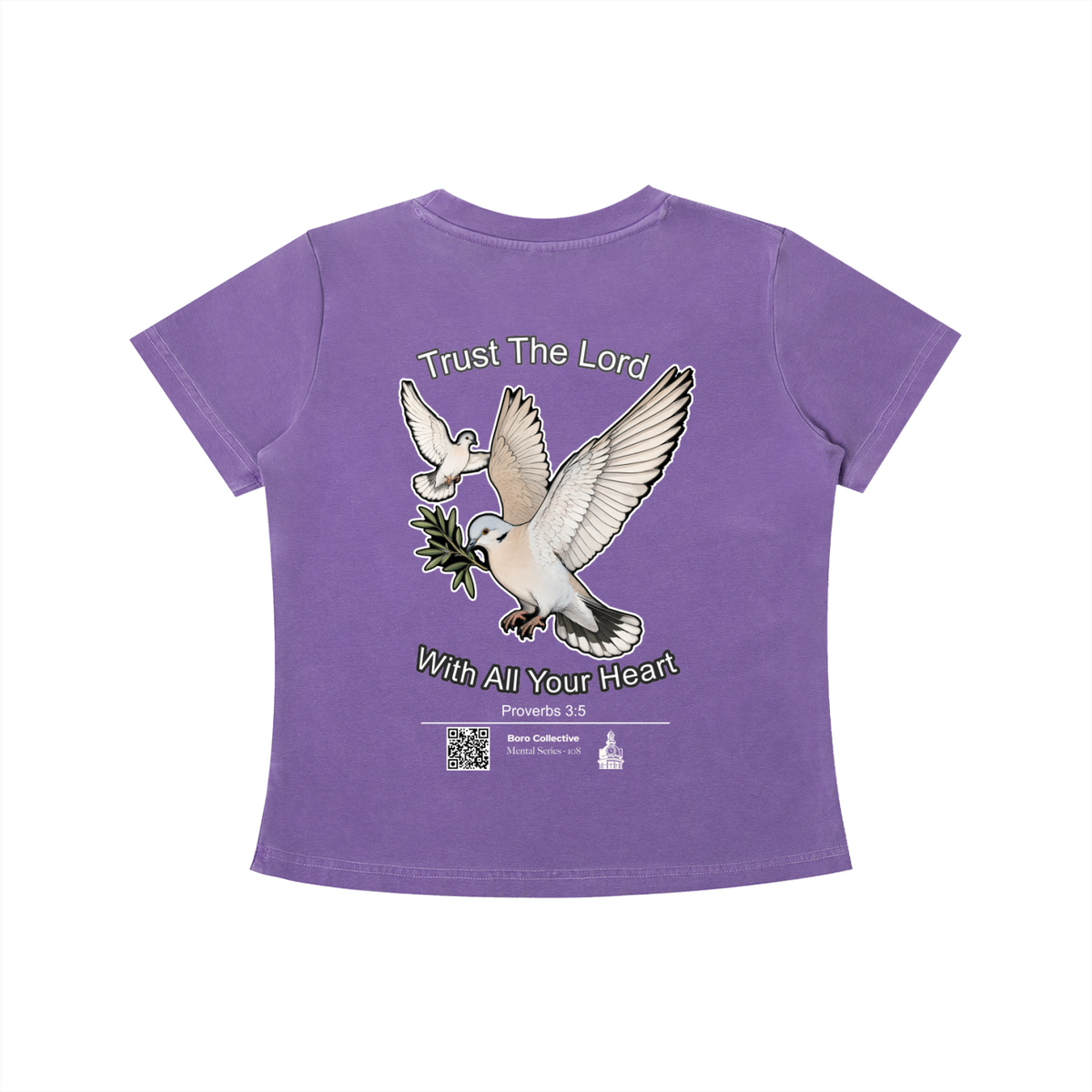 Trust The Lord - Women's Dark Vintage Wash Slim Fit T-Shirt
