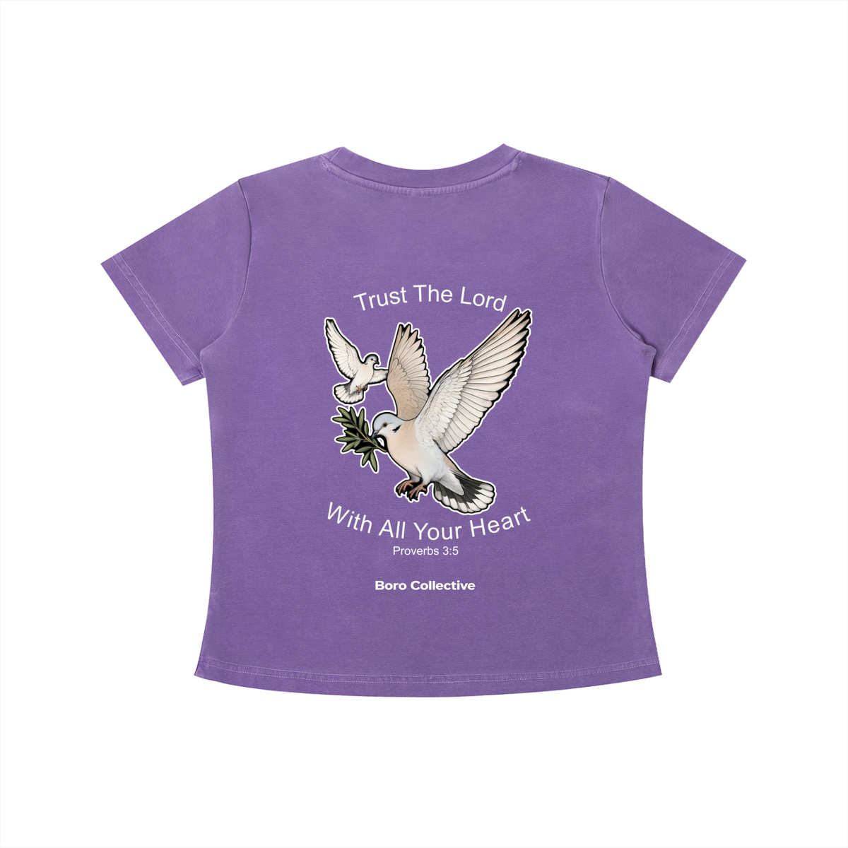 Trust The Lord - Women's Dark Vintage Wash Slim Fit T-shirt