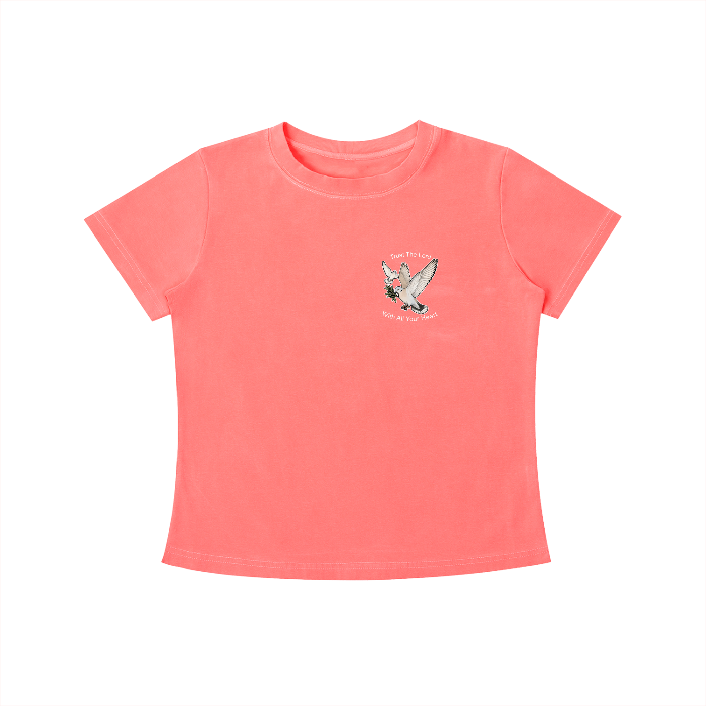 Trust The Lord - Women's Dark Vintage Wash Slim Fit T-shirt