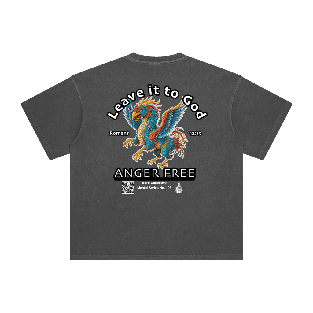Anger Free - Dark Enzyme Washed T-Shirt