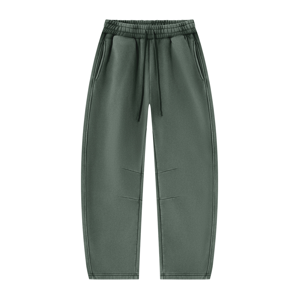 BC Unisex Vintage Wash Barrel Leg Fleece Sweatpants