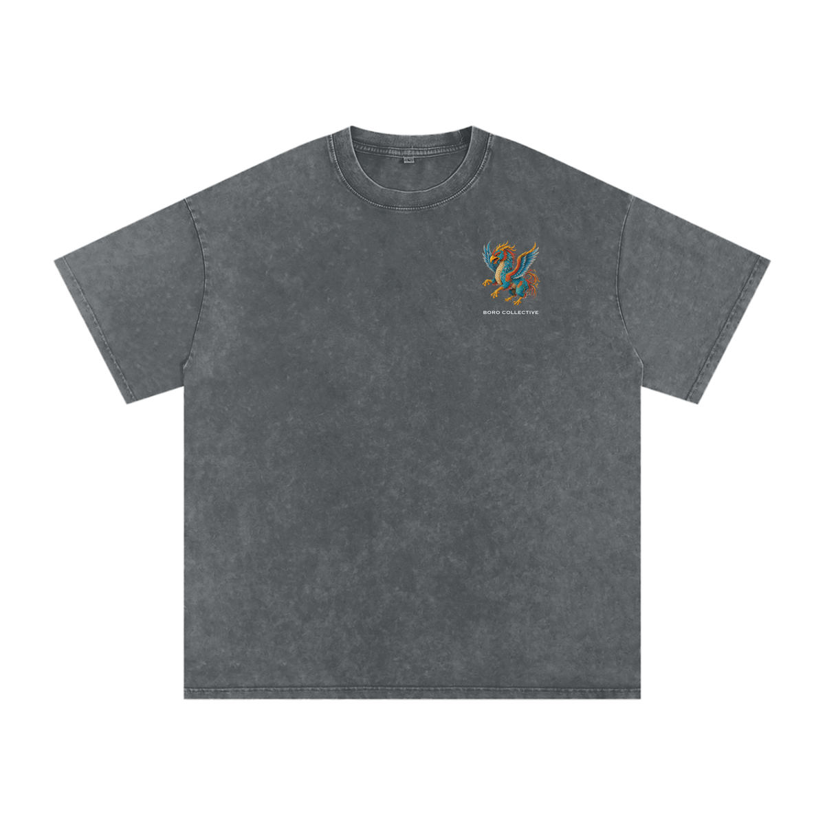 Anger Free - Dark Snow Washed Oversized Cotton T-Shirt