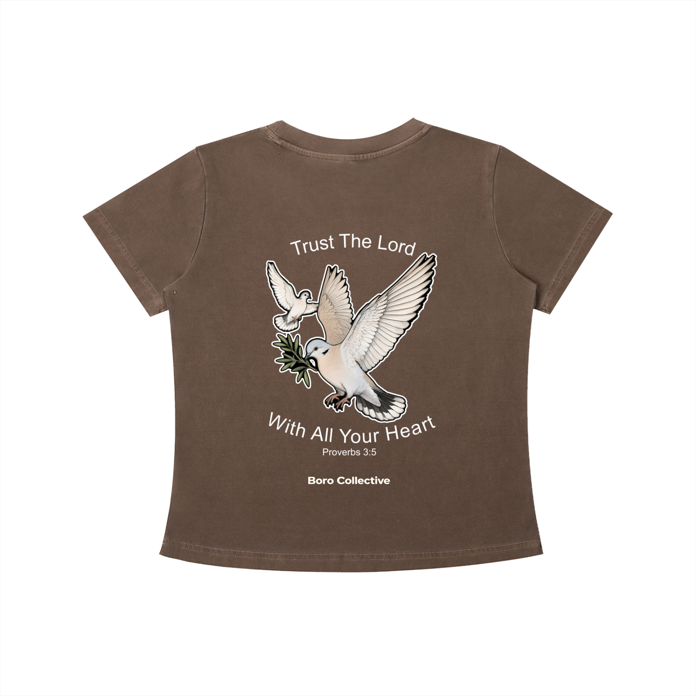 Trust The Lord - Women's Dark Vintage Wash Slim Fit T-shirt