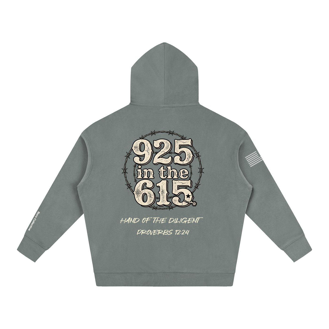 925 in the 615 - Oversized Fleeced Hoodie