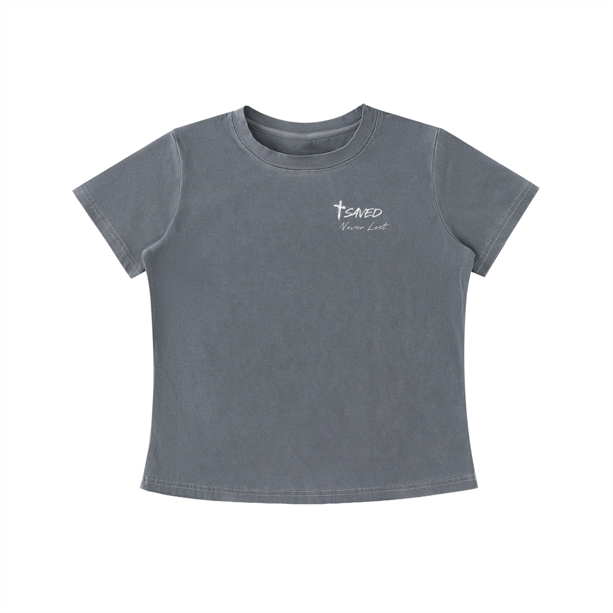 Trust The Lord - Women's Dark Vintage Wash Slim Fit T-Shirt