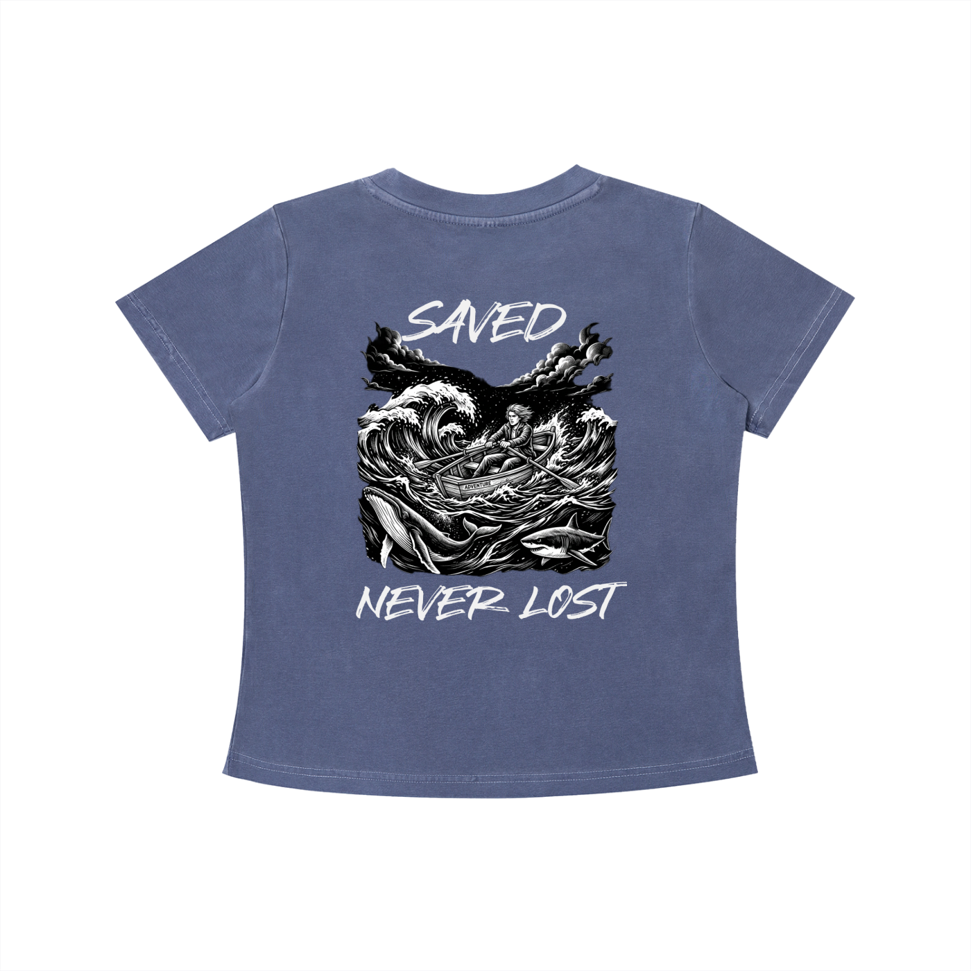 Saved and Never Lost - Women's Vintage Wash Slim Fit T-shirt