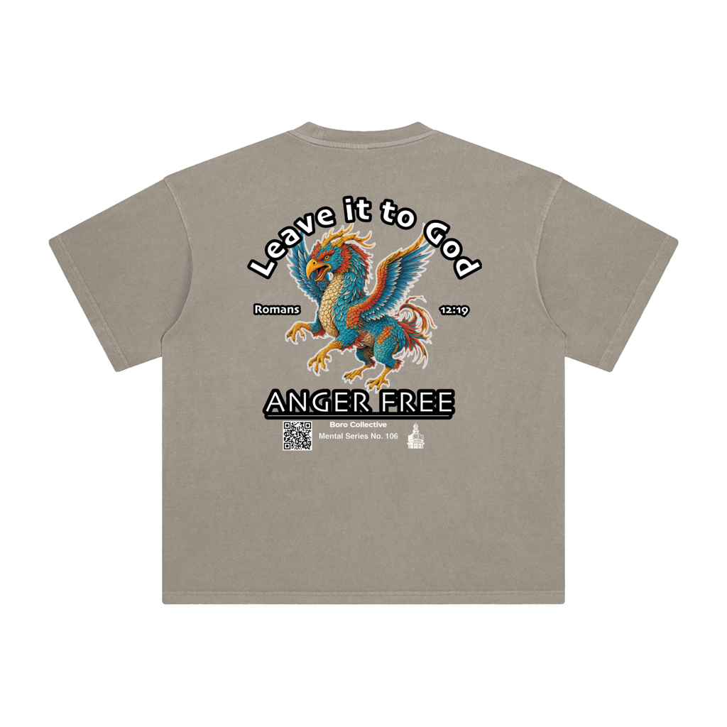 Anger Free - Dark Enzyme Washed T-Shirt