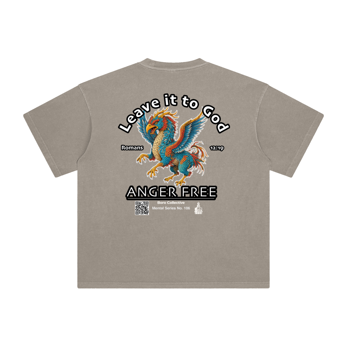 Anger Free - Dark Enzyme Washed T-Shirt