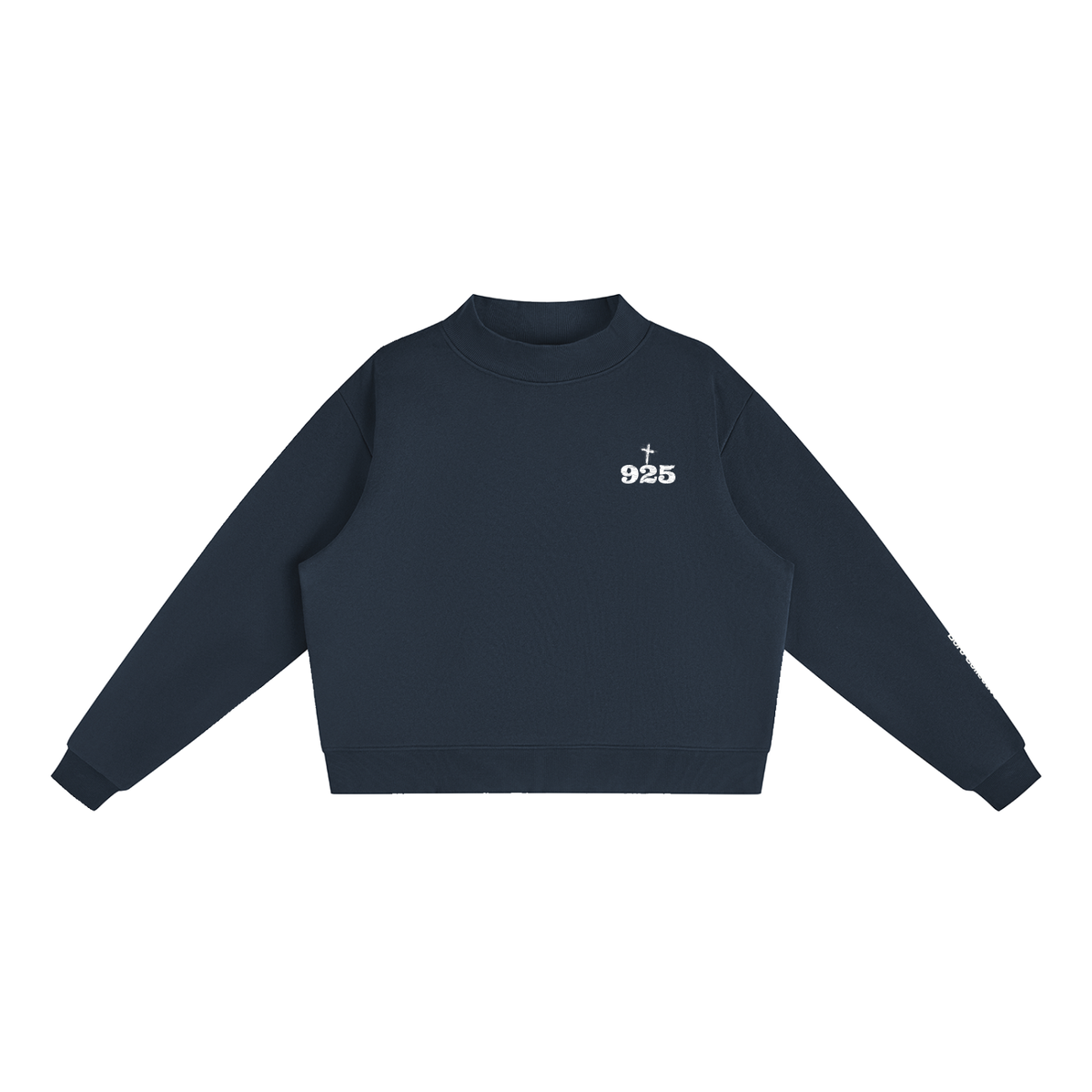 Choose Your Road - Essential Fleece Mock-Neck Crew Sweatshirt