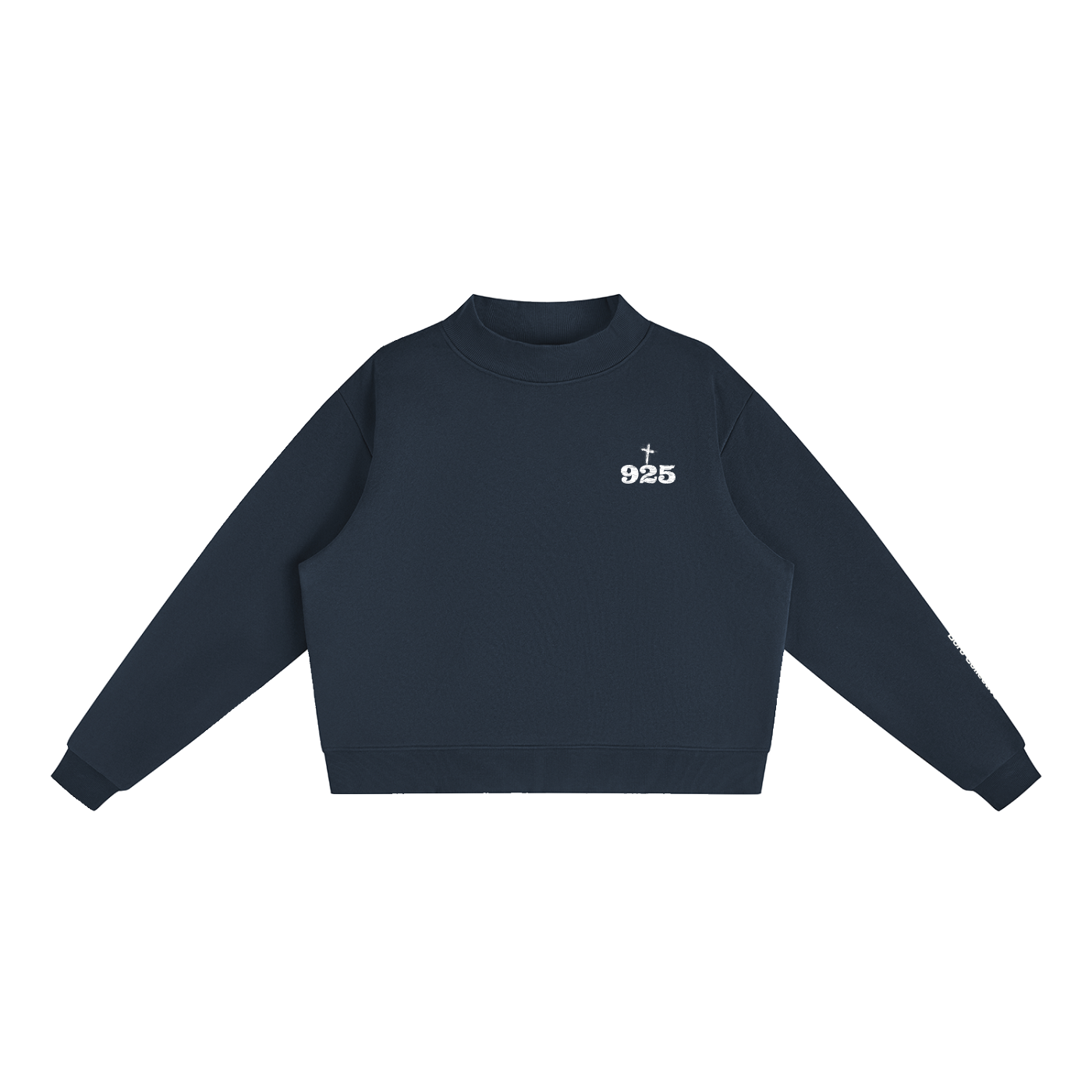 Choose Your Road - Essential Fleece Mock-Neck Crew Sweatshirt