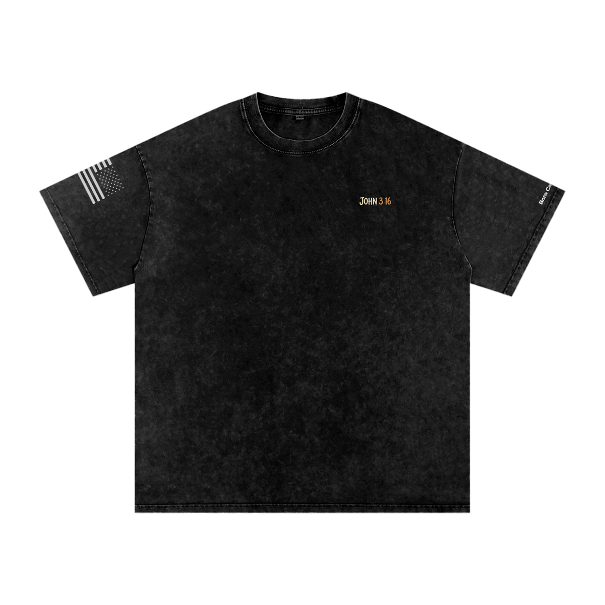 Saved and Never Lost - Snow Washed Oversized Cotton T-Shirt