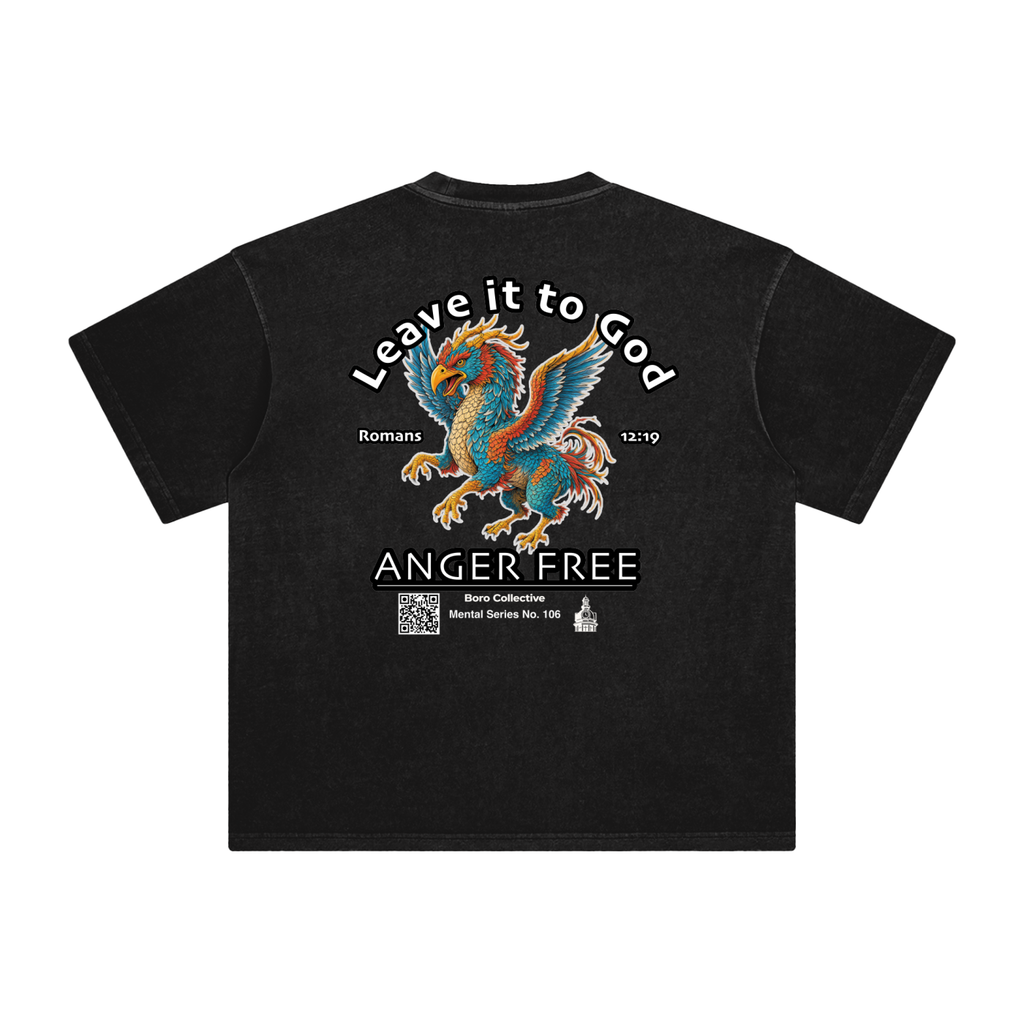 Anger Free - Dark Enzyme Washed T-Shirt