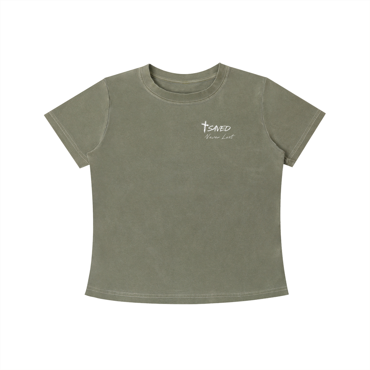 Trust The Lord - Women's Dark Vintage Wash Slim Fit T-Shirt