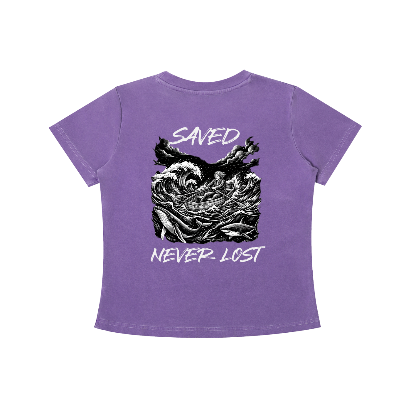 Saved and Never Lost - Vintage Wash Slim Fit T-shirt
