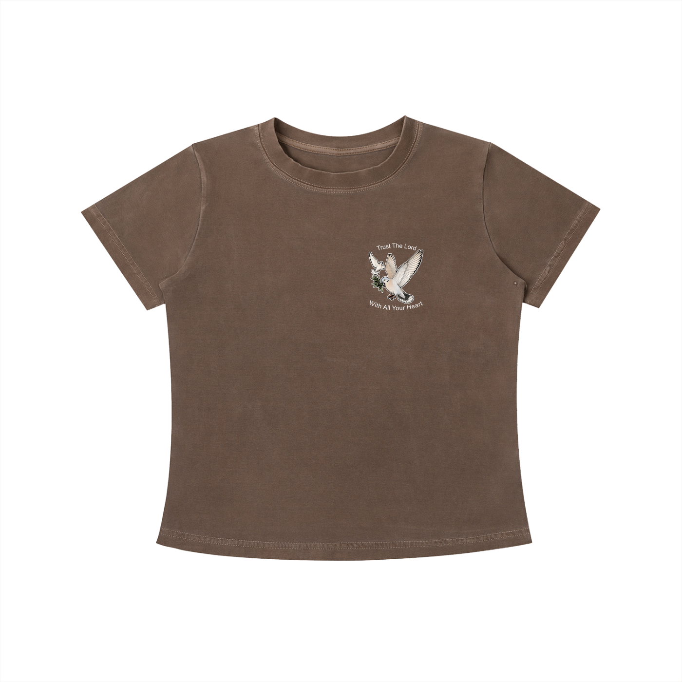 Trust The Lord - Women's Dark Vintage Wash Slim Fit T-shirt