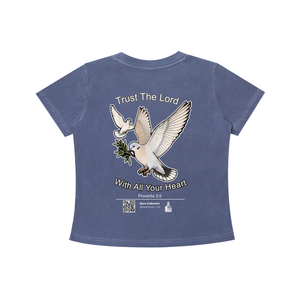 Trust The Lord - Women's Dark Vintage Wash Slim Fit T-Shirt