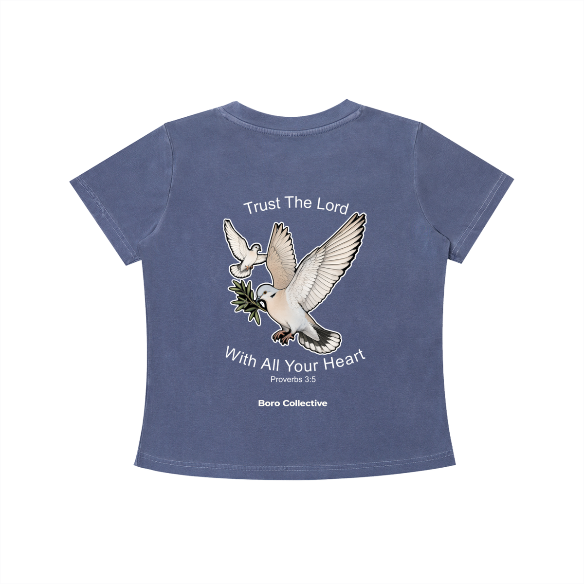 Trust The Lord - Women's Dark Vintage Wash Slim Fit T-shirt