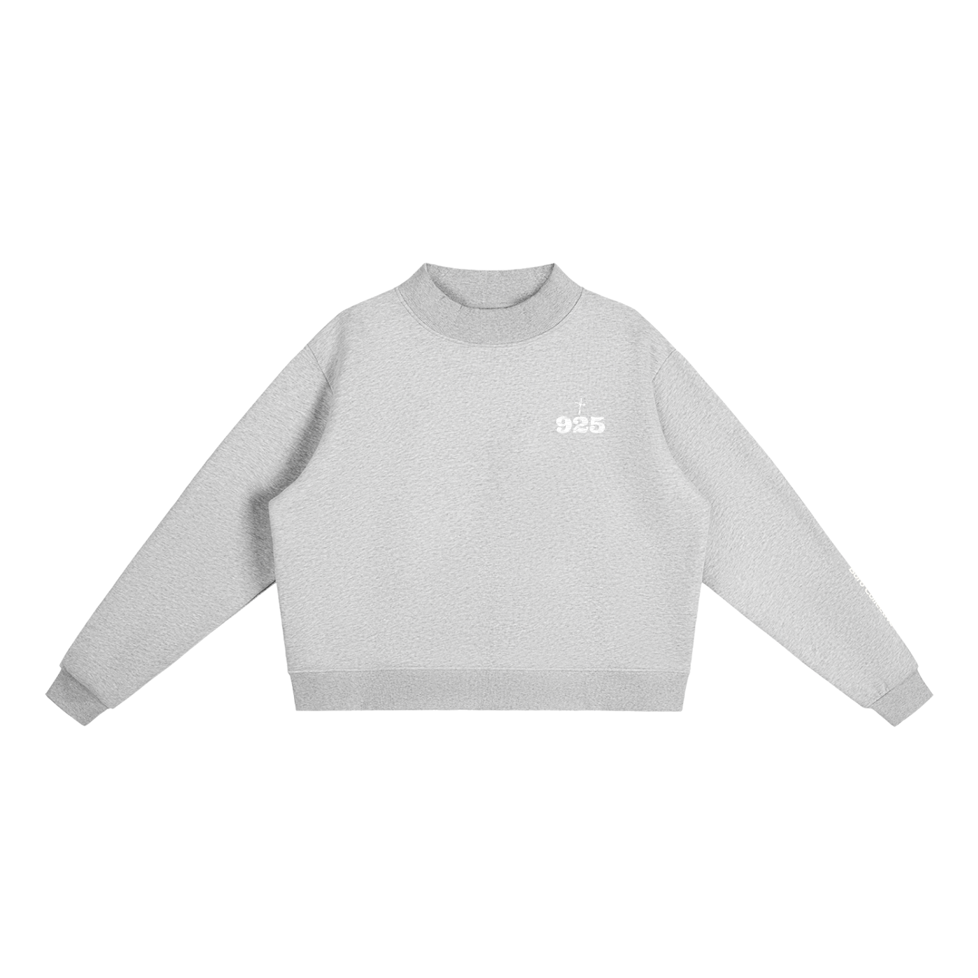 Choose Your Road - Essential Fleece Mock-Neck Crew Sweatshirt