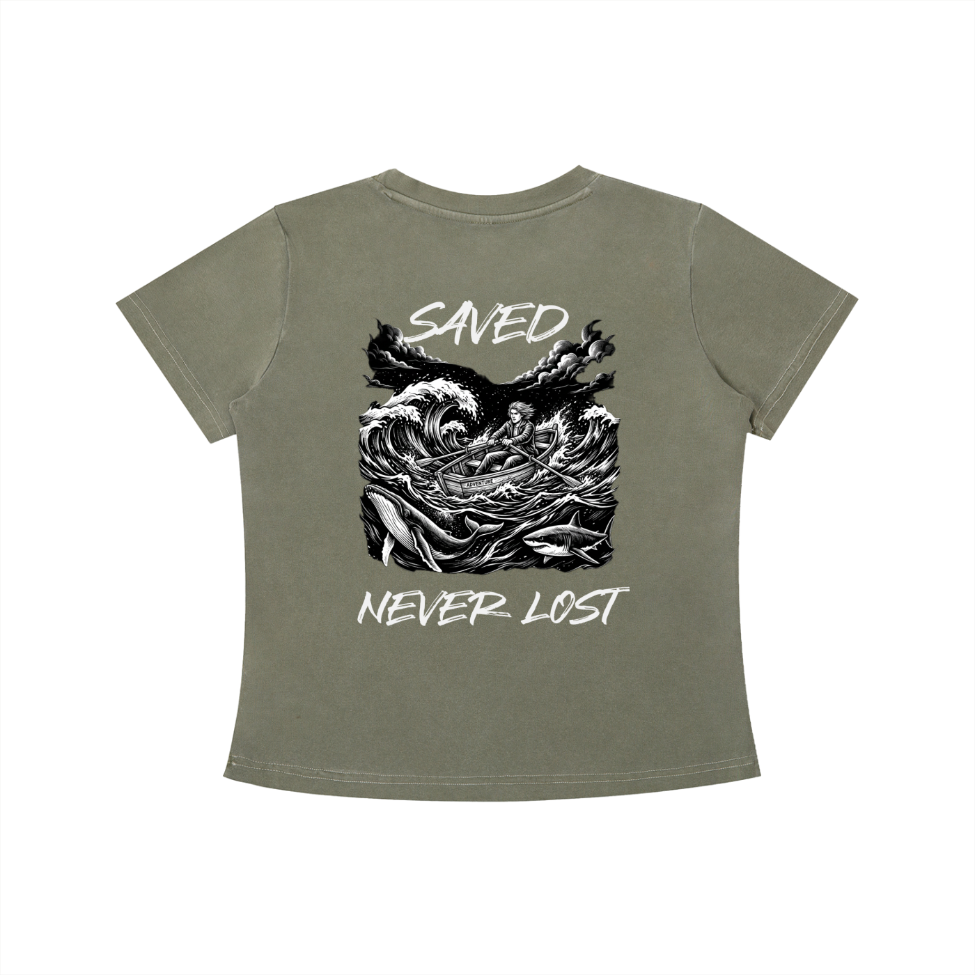 Saved and Never Lost - Vintage Wash Slim Fit T-shirt