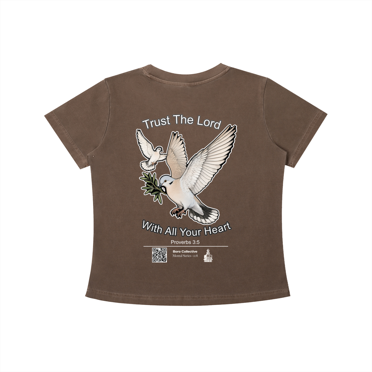 Trust The Lord - Women's Dark Vintage Wash Slim Fit T-Shirt