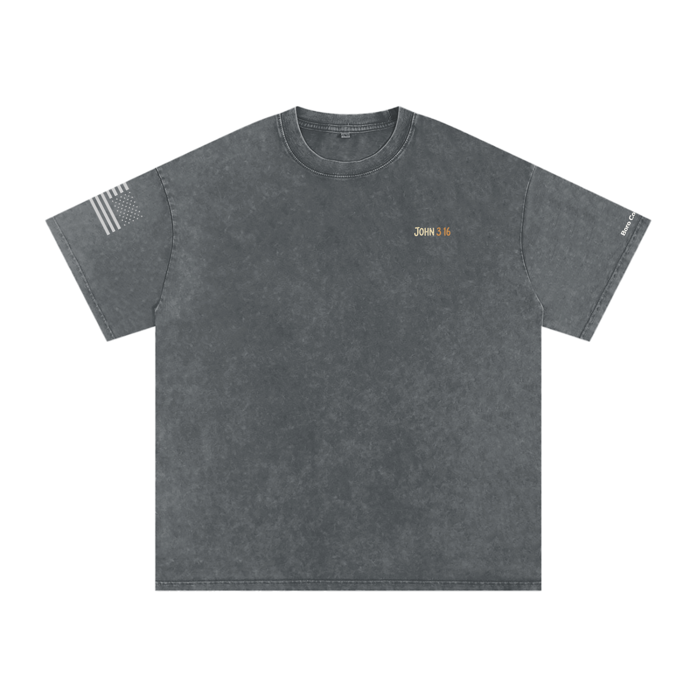 Saved and Never Lost - Snow Washed Oversized Cotton T-Shirt