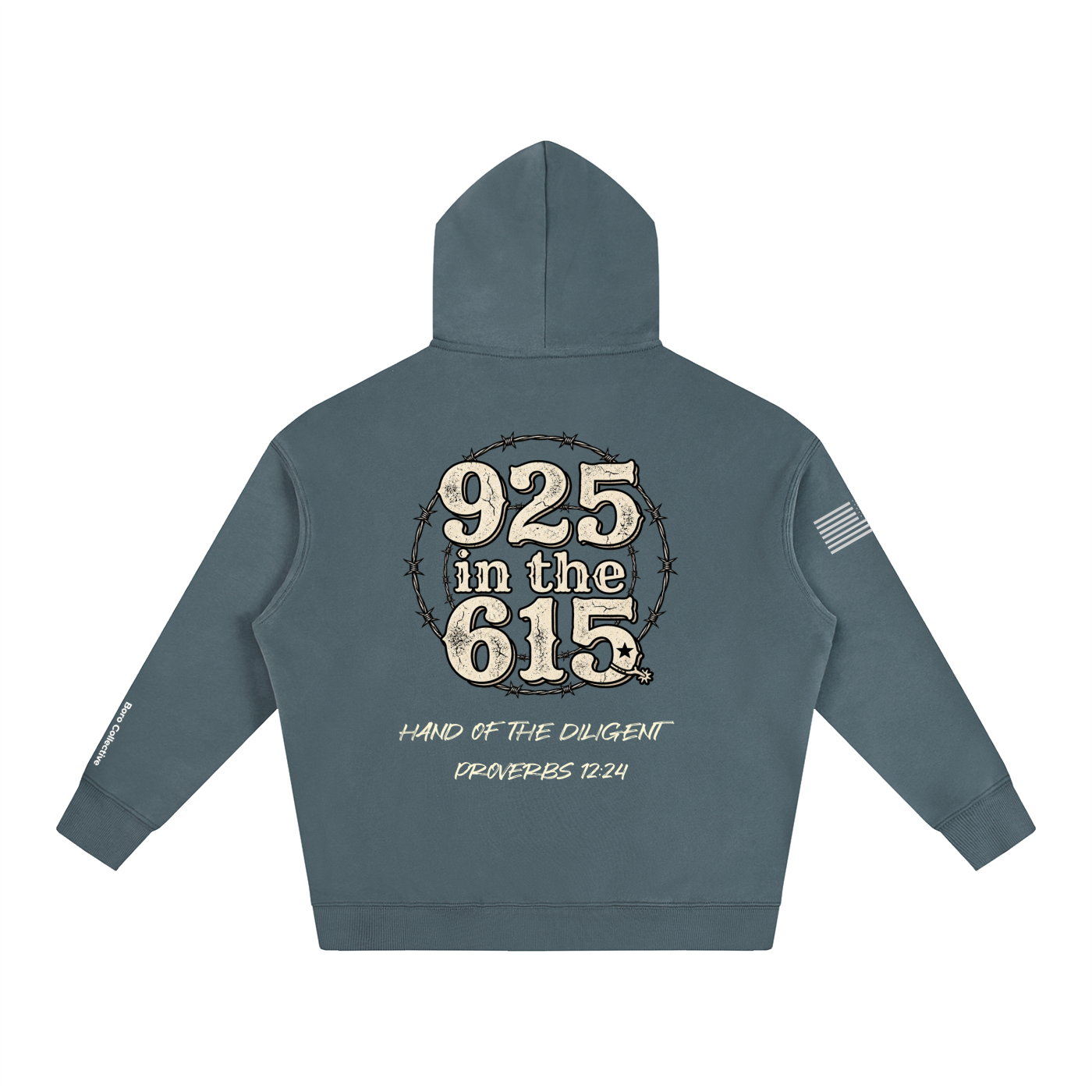 925 in the 615 - Oversized Fleeced Hoodie